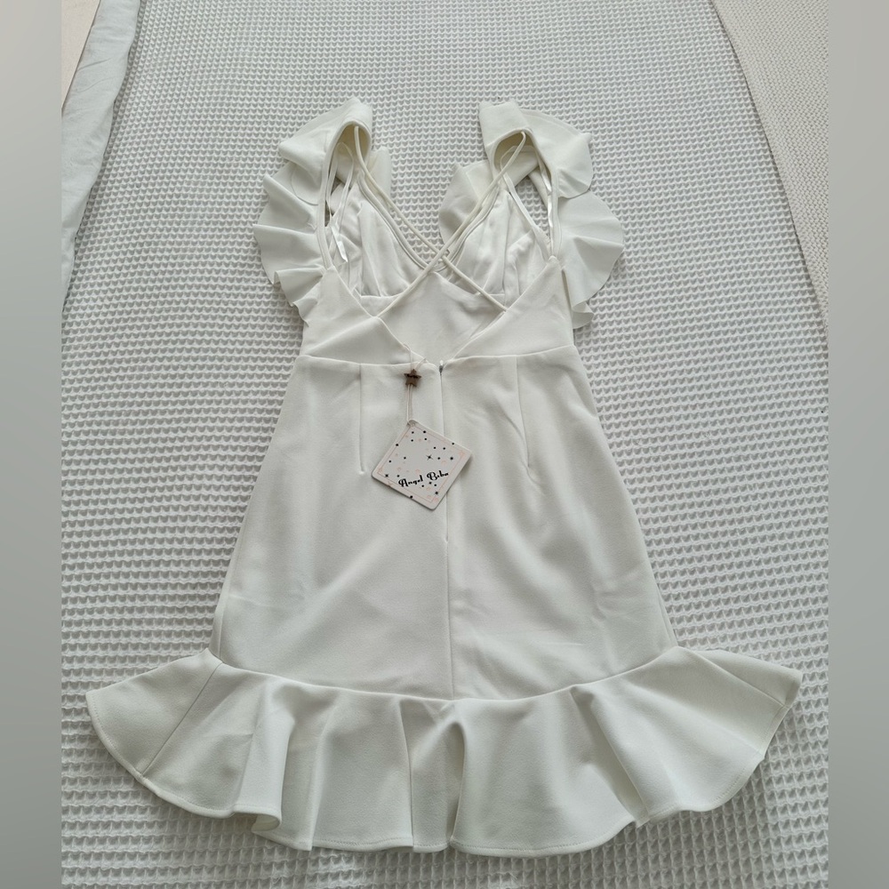 Calling all Brides! Australian Brand | White Ruffled Mini Dress